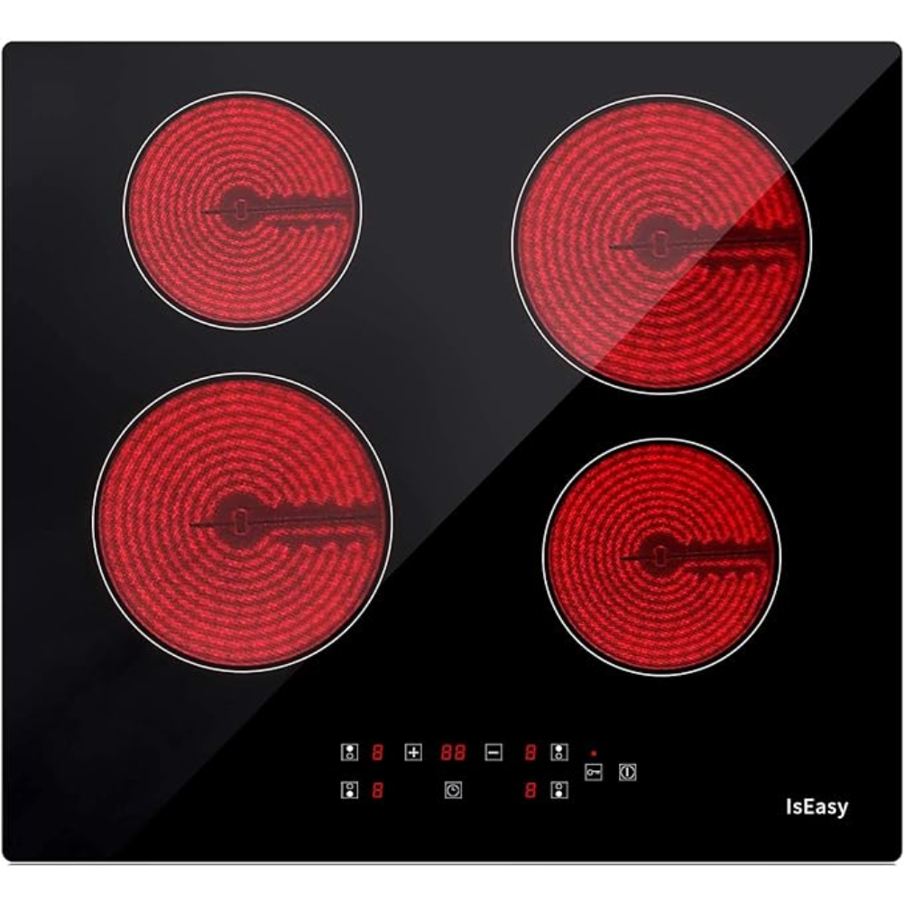 IsEasy 4 Fogones: encimera vitrocerámica de 60 cm con temporizador