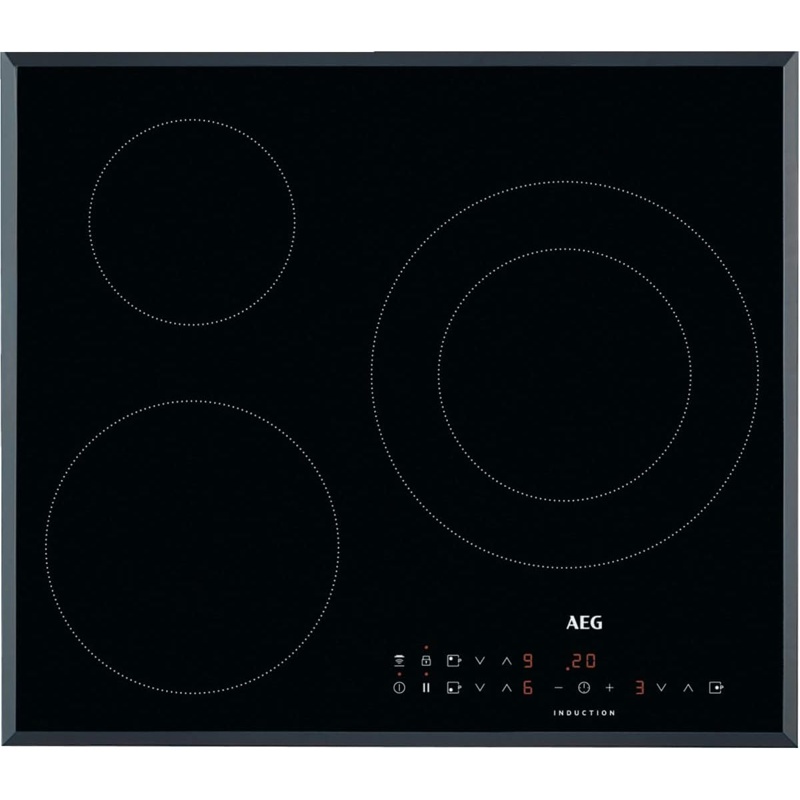 AEG ILB63306FB, placa de inducción de 3 zonas con zona triple de 32 cm