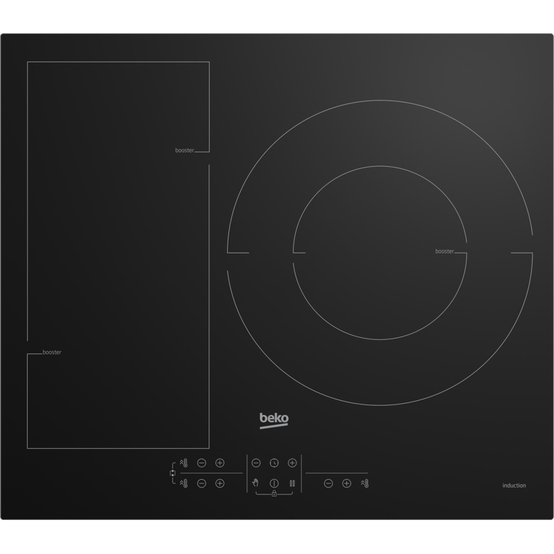 Beko HII63201FMT: ενσωματωμένη επάγω εστία 3 ζωνών με IndyFlex 32 εκ.