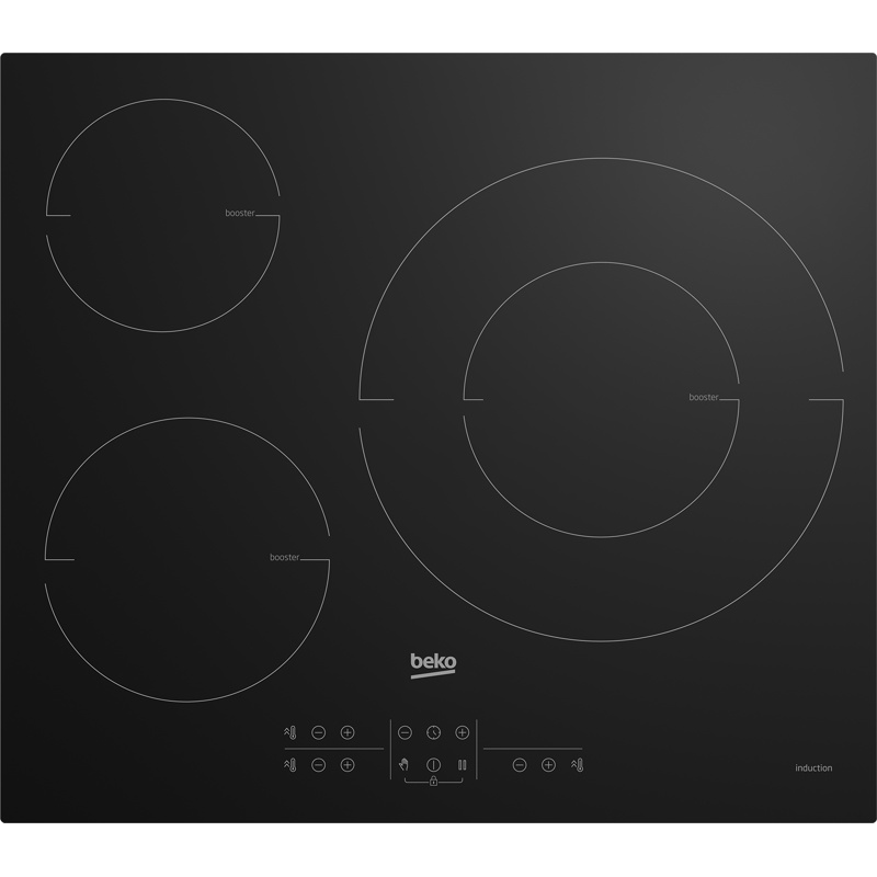 Beko HII63205MT, εστία επαγωγής 3 ζωνών με περιοχή 32 cm και 7200 W