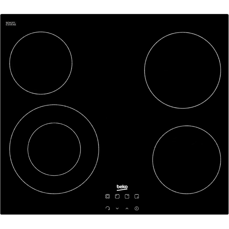 Ενσωματωμένη Κεραμική Εστία Beko HIC64402E 60 εκ. με 4 ζώνες και 9 επίπεδα