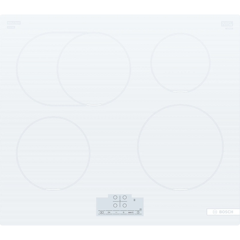 Bosch PIF612BB1E: inducción de 60 cm, 4 zonas con zona triple y 17 niveles