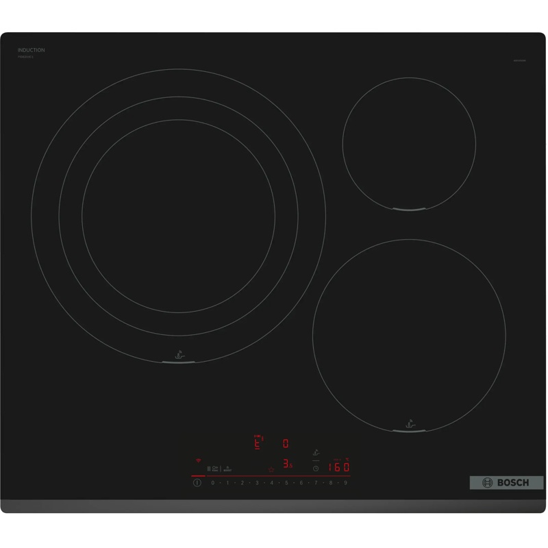 Bosch PID631HC1E: 60 cm induktiokeittotaso, 3 keittovyöhykettä ja DirectSelect Plus -säätö