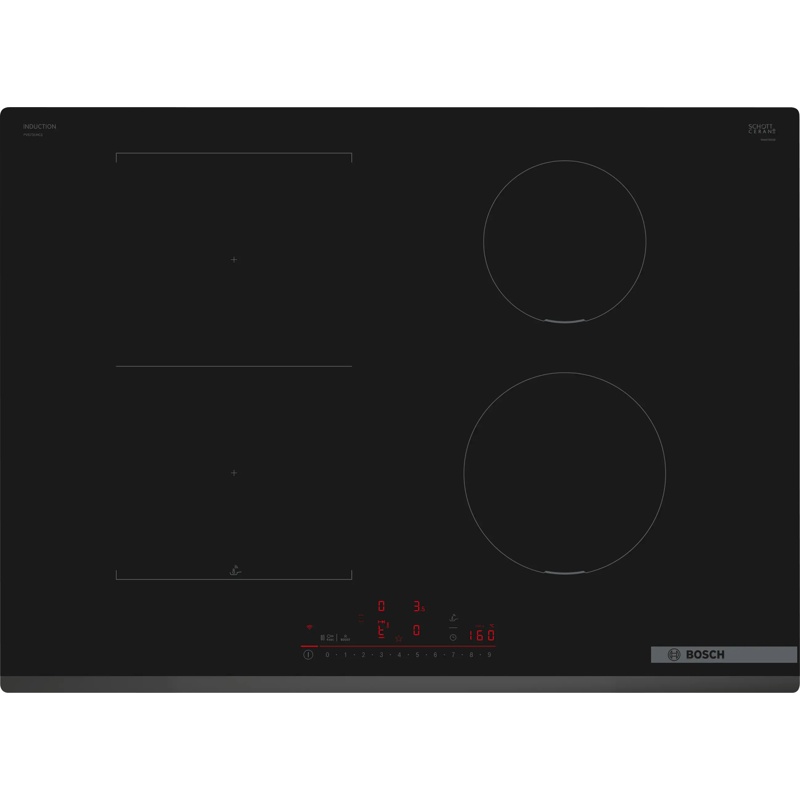 Placa de inducción Bosch PVS731HC1E de 70 cm con 4 zonas y CombiInducción