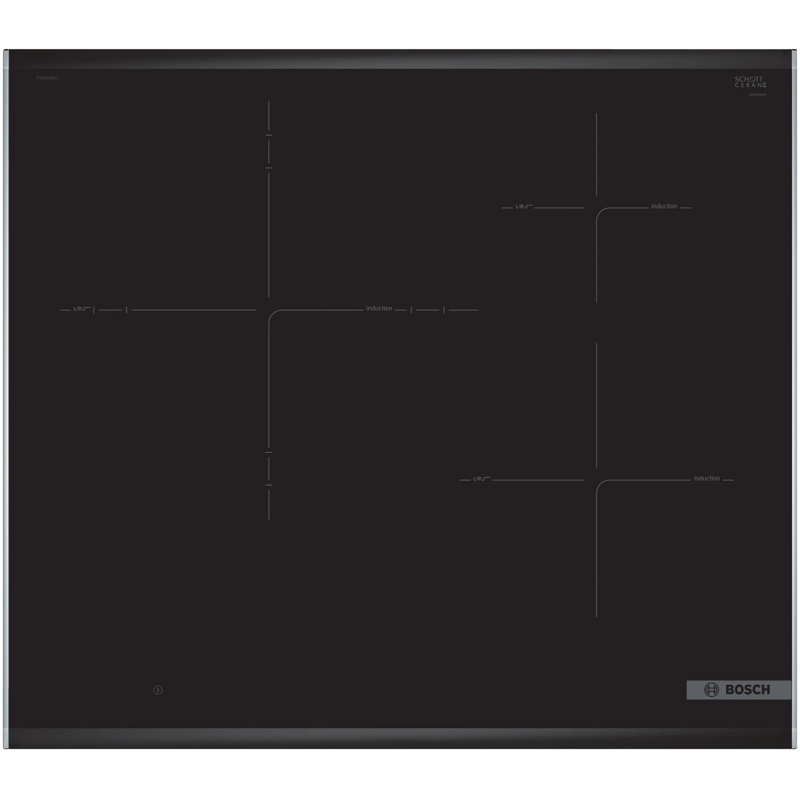 Bosch PID675DC1E, placa de inducción de 60,6 cm con 3 zonas y 17 niveles