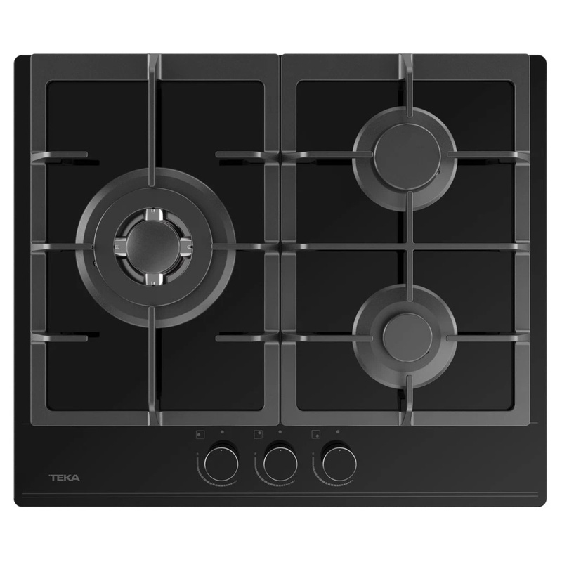 Εστία αερίου Teka GBC 63110 60 cm, 3 καυστήρες και 6050 W