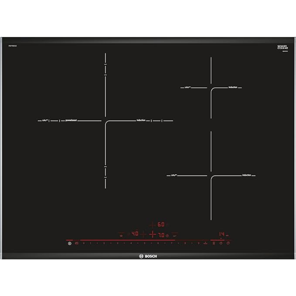 Bosch PID775DC1E: encimera de inducción de 71 cm con TouchSelect y PowerBoost