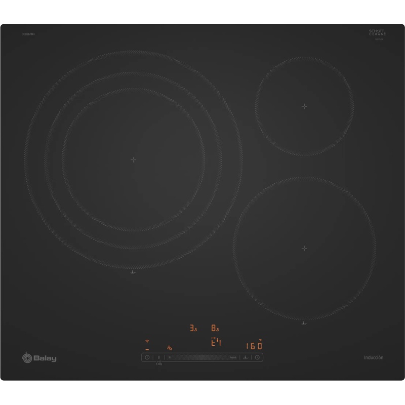 Balay 3EB967MH, encimera de inducción de 3 zonas con control multiTouch+