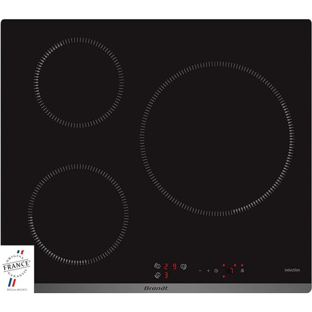 Brandt BPI6413BM: inductiekookplaat met 4 zones en timer per zone