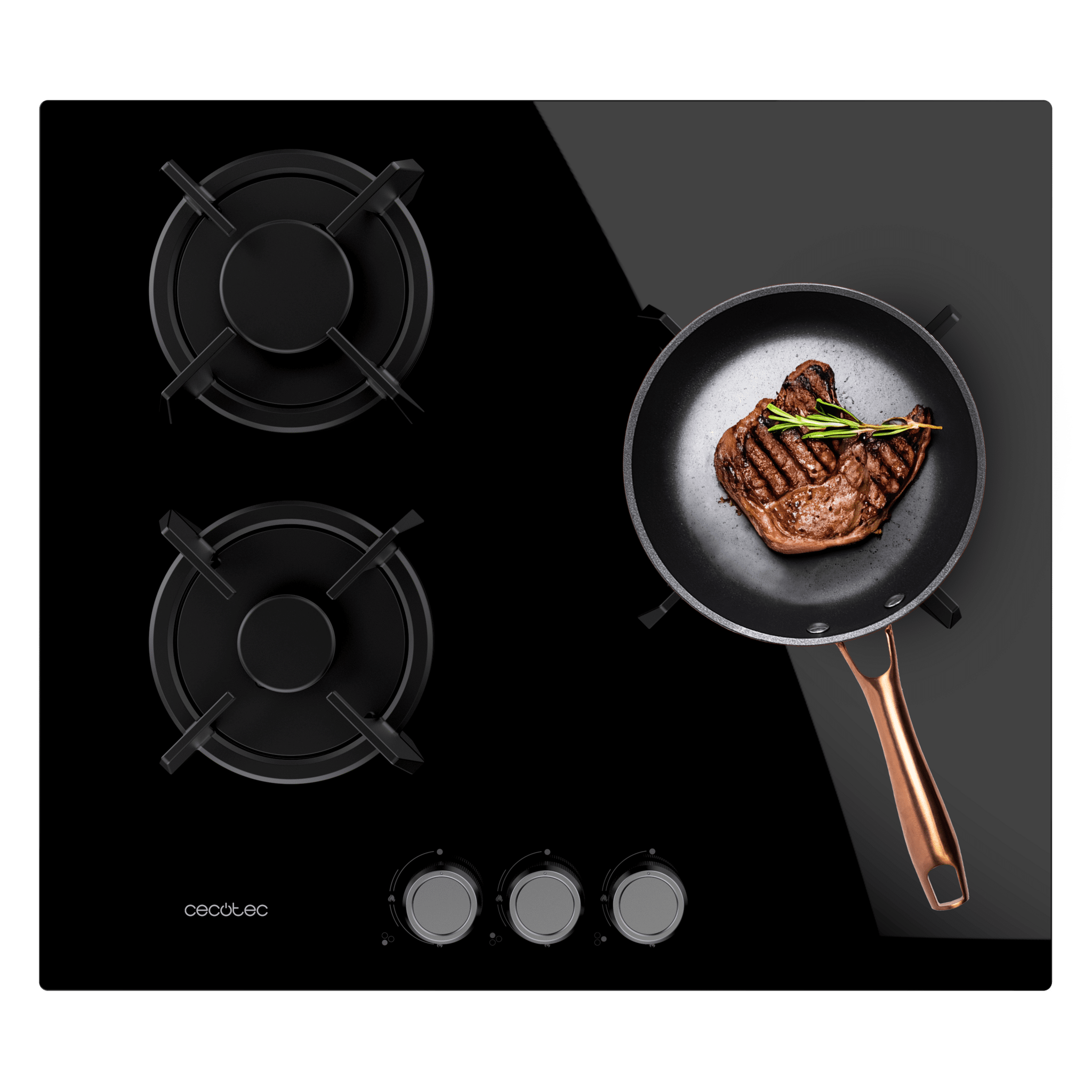 Placa de cocción Cecotec Bolero Squad GN 3200S Glass Black