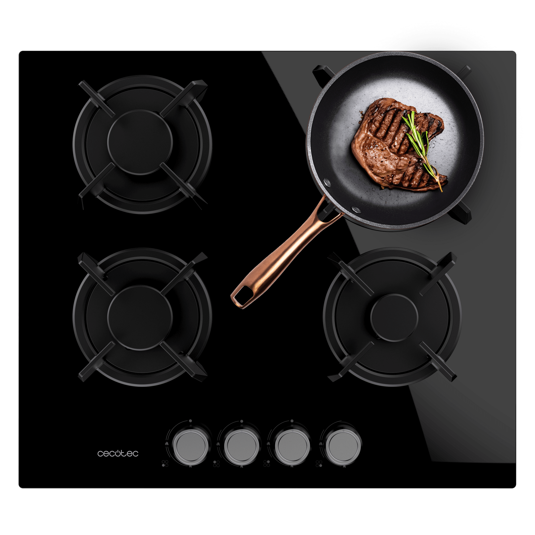 Placa de cozedura Cecotec Bolero Squad GN 4200S Vidro Preto