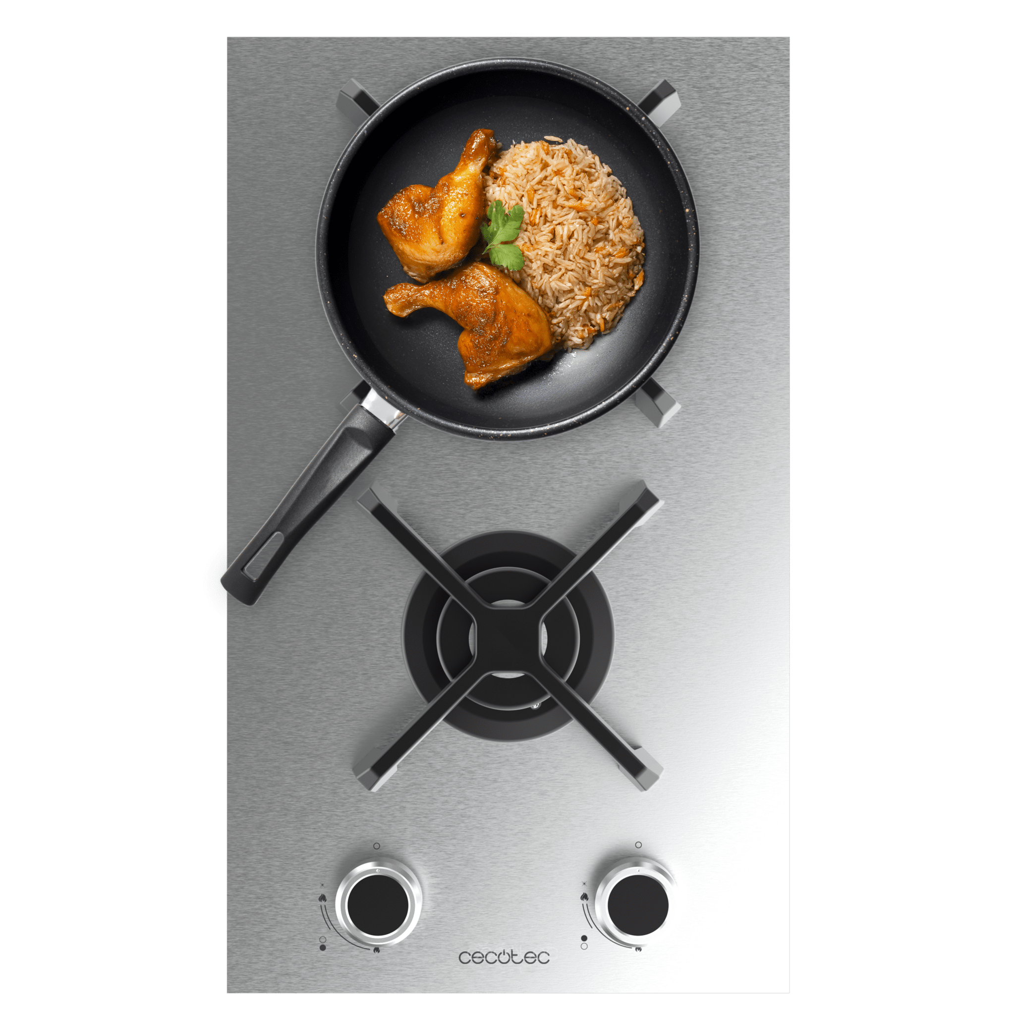 Placa de cocción Cecotec Bolero Squad G 2400S Inox