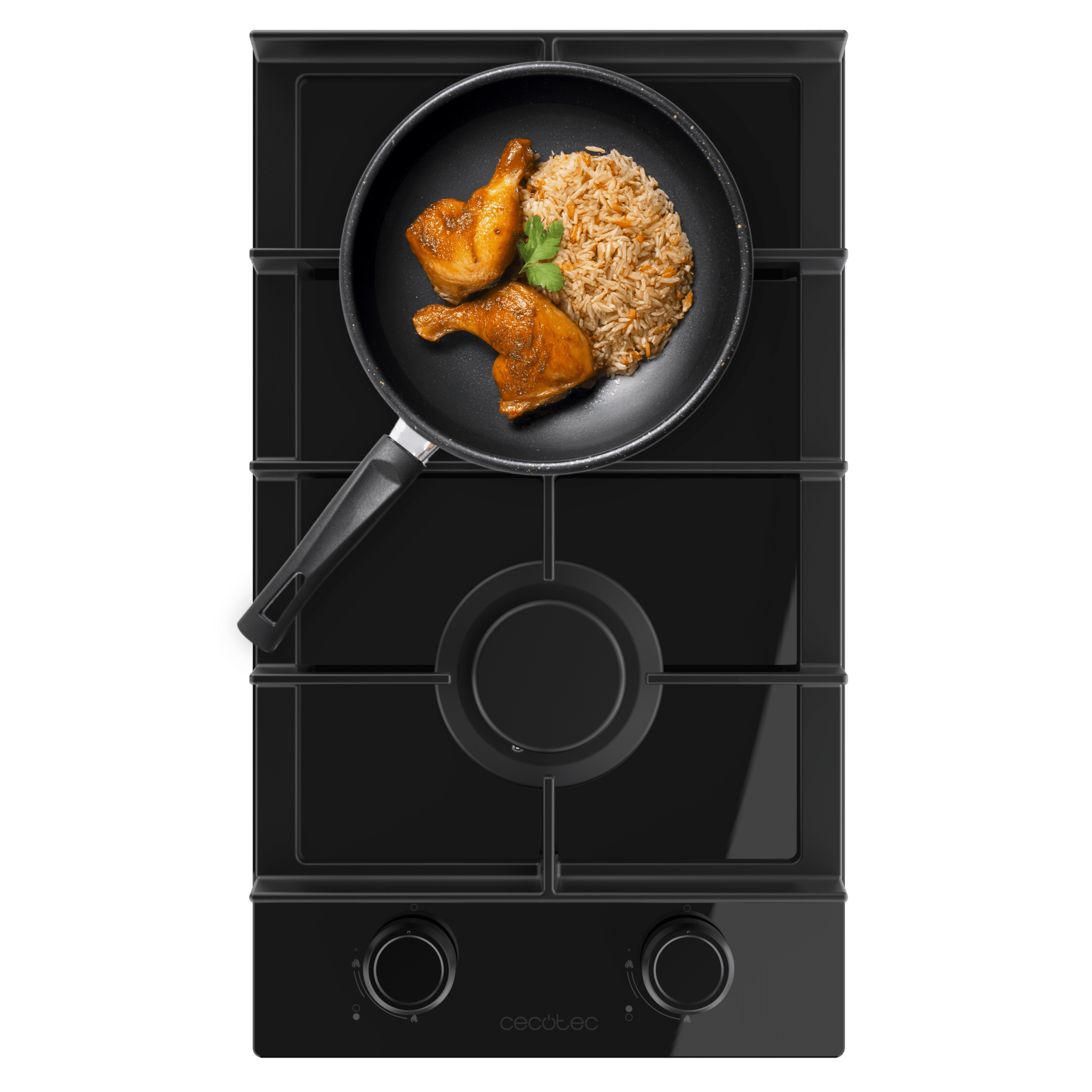Placa de cocción Cecotec Bolero Squad G 2400F Glass Black