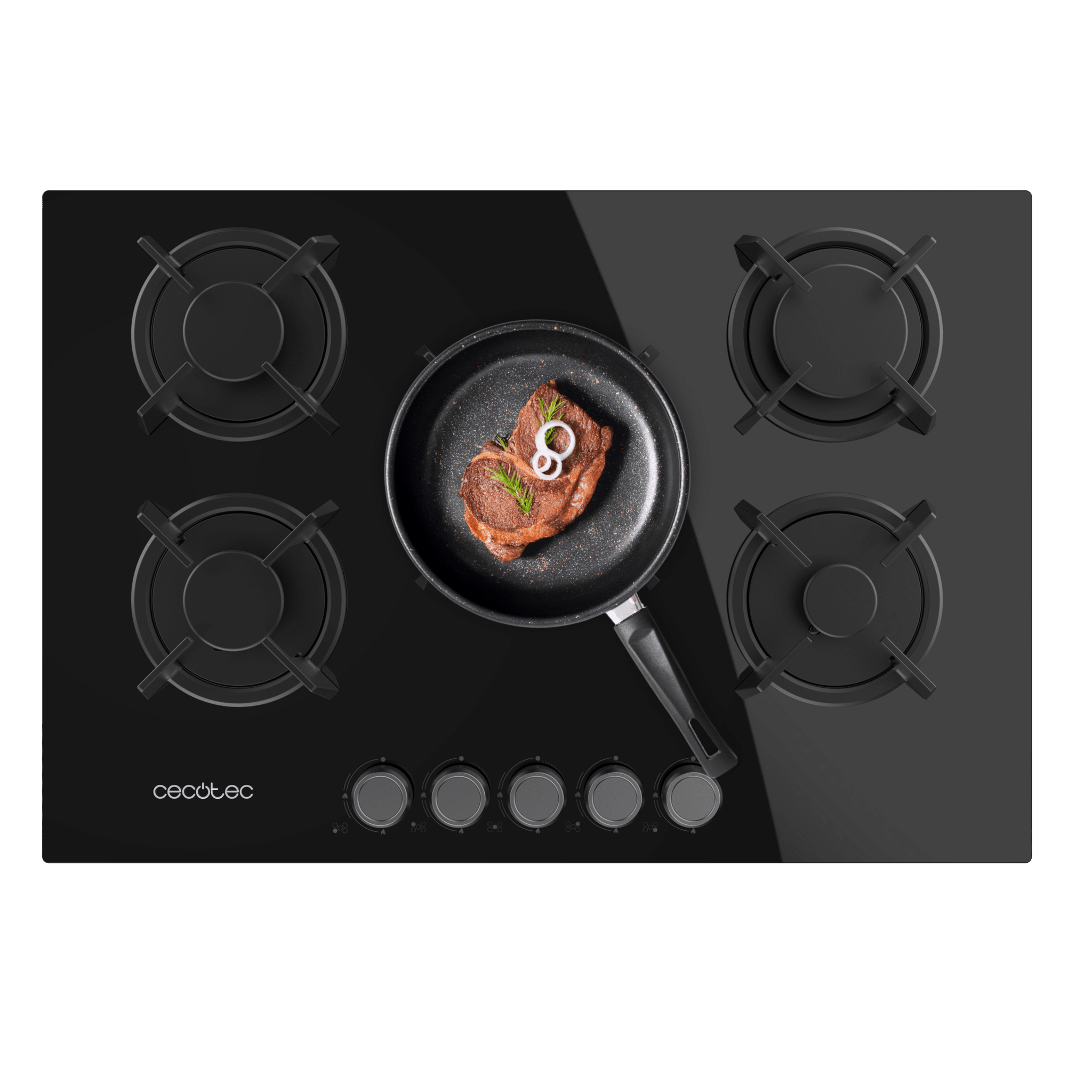 Placa de cocción Cecotec Bolero Squad G 5200S Glass Black