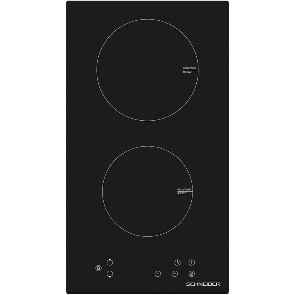SCHNEIDER SCDI30N1: Induktionskochfeld mit 2 Zonen in Schwarz, 28,8 cm