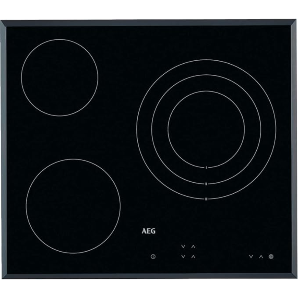 AEG HK623020FB, inbouwbare vitrokeramische plaat zwart 60 cm