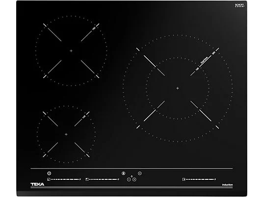 Teka IZC 63015 MSS, piano cottura a induzione di 60 cm con 3 zone di 28 cm
