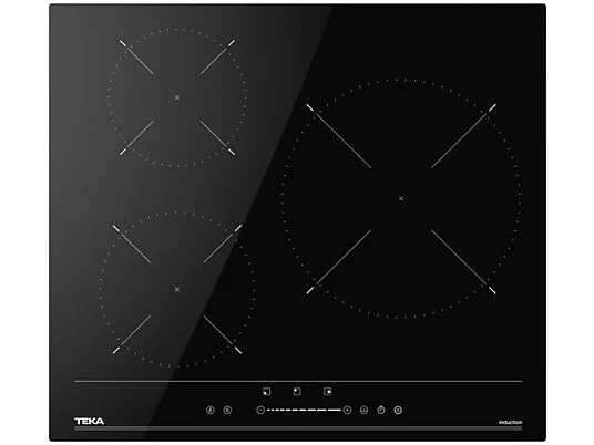 Teka IBC 63100 BF, encimera de inducción de 60 cm con 3 zonas