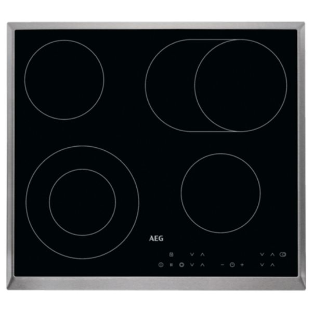 AEG HK634060XB: encimera vitrocerámica encastrable de 4 zonas, 7,4 kW